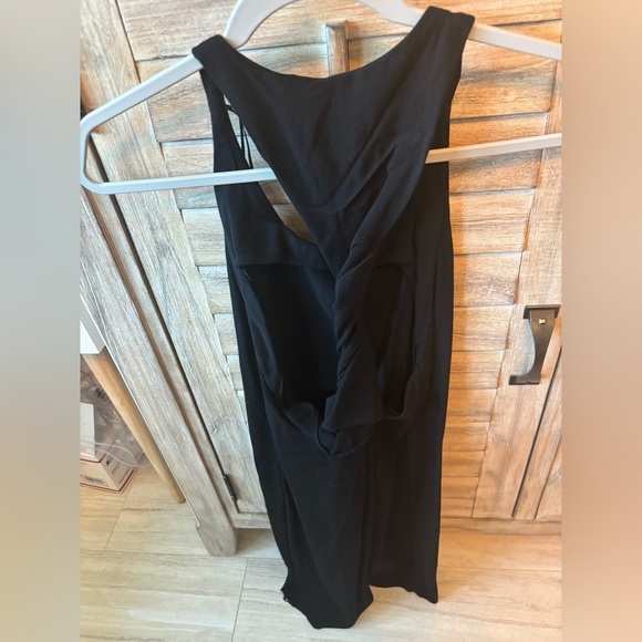 Zara Women’s Black Twisted Razor Back Short Dress Size L - Picture 3 of 3